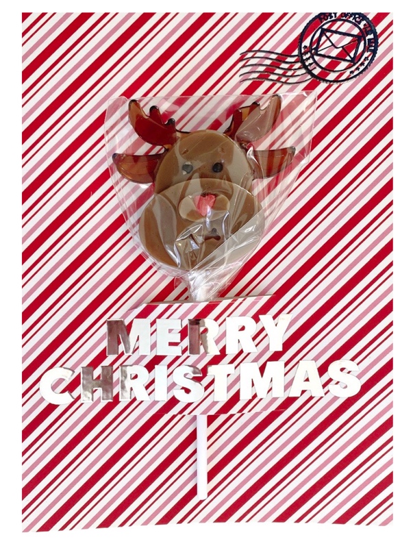 Sugar Pilots lolli letter Merry Christmas rensdyrs
